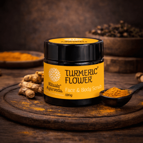Turmeric Flower Face and Body Scrub